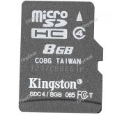 Micro sd 8GB Kingston TransFlash TF AKSTF08G