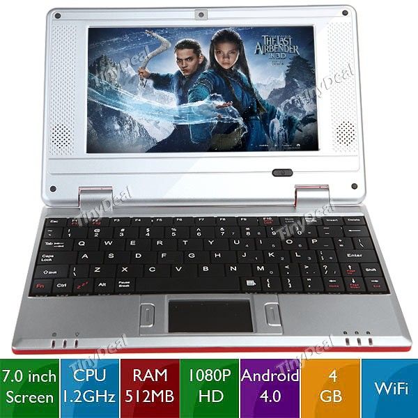 Netbook L-146506 Android 4.0 Tela de 7 CPU 1.2GHz