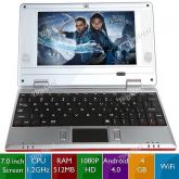 Netbook L-146506 Android 4.0 Tela de 7 CPU 1.2GHz